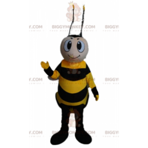 Στολή μασκότ Smiling Yellow and Black Bee BIGGYMONKEY™ -