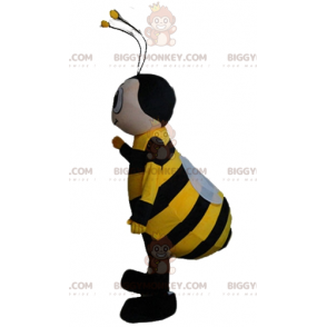 Στολή μασκότ Smiling Yellow and Black Bee BIGGYMONKEY™ -