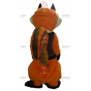 Orange und weiße Fuchskatze BIGGYMONKEY™ Maskottchenkostüm mit