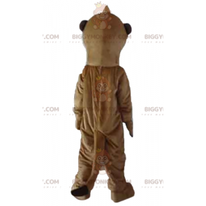 Costume de mascotte BIGGYMONKEY™ de suricate marron et blanc