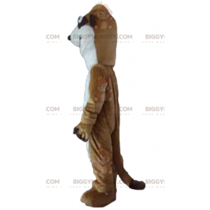 Costume de mascotte BIGGYMONKEY™ de suricate marron et blanc