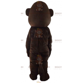 Very Cute Brown and White Monkey BIGGYMONKEY™ Mascot Costume –