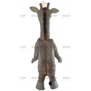 Fantasia de mascote BIGGYMONKEY™ bege e marrom girafa gigante –