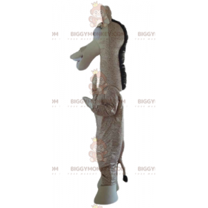 Giant Giraffe Beige and Brown BIGGYMONKEY™ Mascot Costume –