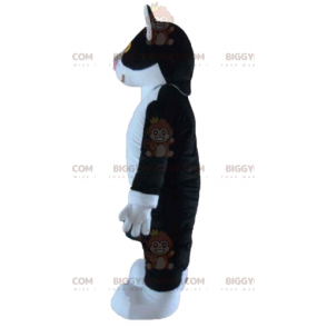 BIGGYMONKEY™ Maskottchenkostüm Schwarze und weiße Katze mit