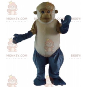 BIGGYMONKEY™-mascottekostuum van een gigantische bruin-grijze