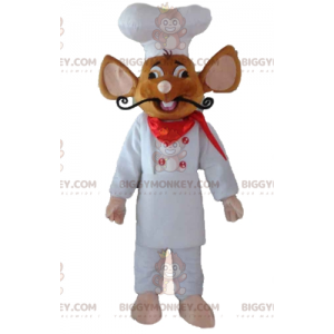 Berömda råtta Ratatouille BIGGYMONKEY™ maskotdräkt klädd till