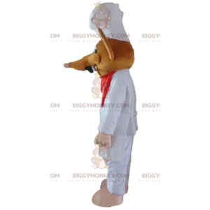 Costume de mascotte BIGGYMONKEY™ de Ratatouille rat habillé en