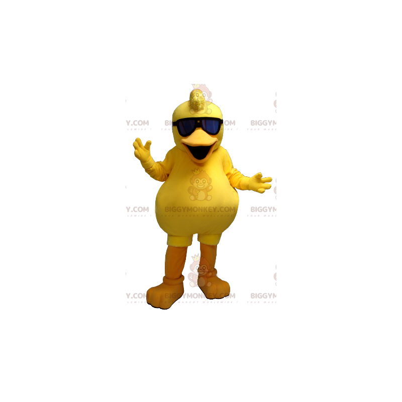 Fat Yellow Chick Duck BIGGYMONKEY™ maskotdräkt - BiggyMonkey