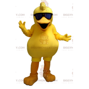Disfraz de mascota Pato pollito amarillo gordo BIGGYMONKEY™ -