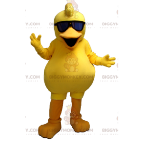 Traje de mascote de pato amarelo gordo BIGGYMONKEY™ –