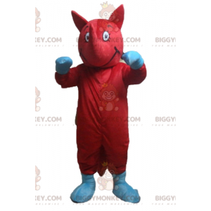 Costume de mascotte BIGGYMONKEY™ rouge et bleu d'animal de