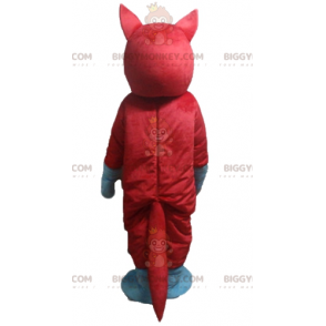 Costume de mascotte BIGGYMONKEY™ rouge et bleu d'animal de