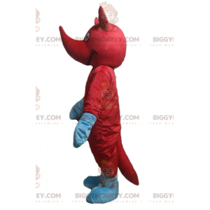 Traje de mascote BIGGYMONKEY™ Animal Atípico Vermelho e Azul –