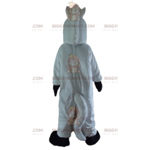 Costume de mascotte BIGGYMONKEY™ de licorne de cheval blanc et