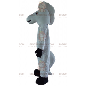 Costume de mascotte BIGGYMONKEY™ de licorne de cheval blanc et