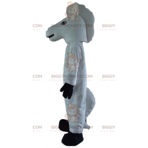 Vit och svart häst Unicorn BIGGYMONKEY™ maskotdräkt -