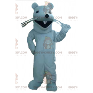 Very Smiling Rodent Giant White Rat BIGGYMONKEY™ Mascot Costume