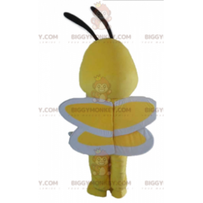 Cute Colorful Black and White Yellow Bee BIGGYMONKEY™ Mascot