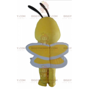 Fantasia de mascote BIGGYMONKEY™ de abelha amarela colorida em