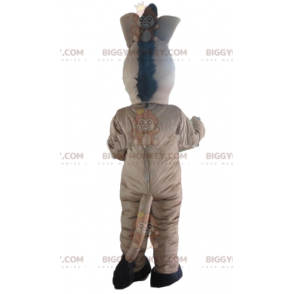 Bonito Traje de Mascote de Burro Cinza Cinza e Burro