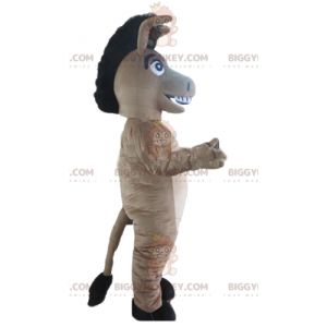 Cute Gray Beige and Black Donkey BIGGYMONKEY™ Mascot Costume –