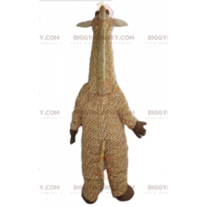 BIGGYMONKEY™ Large Tan & White Spitted Giraffe maskottiasu -