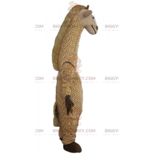 BIGGYMONKEY™ Large Tan & White Spitted Giraffe maskottiasu -