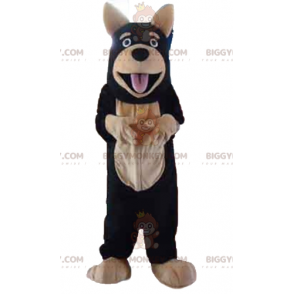 Black and Tan Giant Dog BIGGYMONKEY™ Mascot Costume -