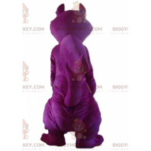 Costume mascotte gigante colorato scoiattolo viola e grigio