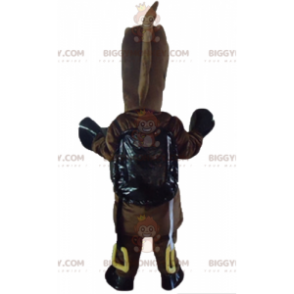 Fantasia de mascote de burro e cavalo marrom BIGGYMONKEY™