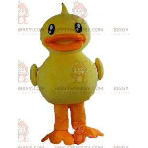 Traje de mascote de pato gigante amarelo e laranja BIGGYMONKEY™