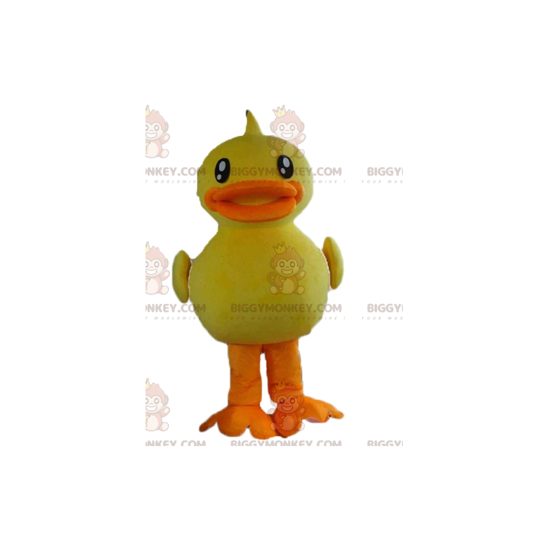 Kostium maskotka olbrzymia żółto-pomarańczowa kaczka
