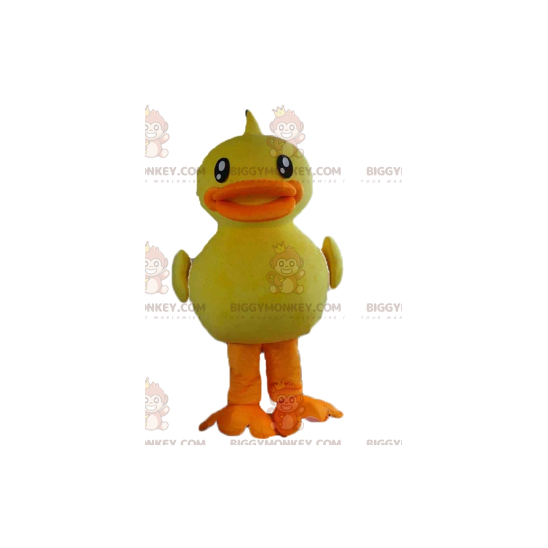 Traje de mascote de pato gigante amarelo e laranja BIGGYMONKEY™