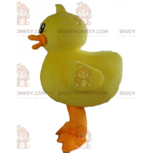 Costume de mascotte BIGGYMONKEY™ de poussin géant jaune et