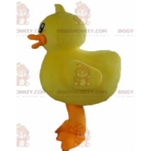 Kostium maskotka olbrzymia żółto-pomarańczowa kaczka