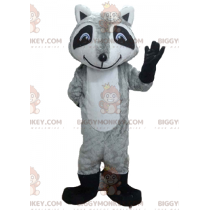 Disfraz de mascota BIGGYMONKEY™ Mapache tricolor con ojos