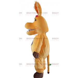 Kostium maskotka słodki i kolorowy pomarańczowy koń