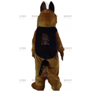 BIGGYMONKEY™ Costume mascotte cane marrone realistico tutto