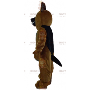 BIGGYMONKEY™ Costume mascotte cane marrone realistico tutto