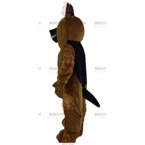 Costume de mascotte BIGGYMONKEY™ de chien marron de