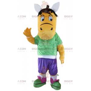 Costume da mascotte Orange Colt BIGGYMONKEY™ in un abito