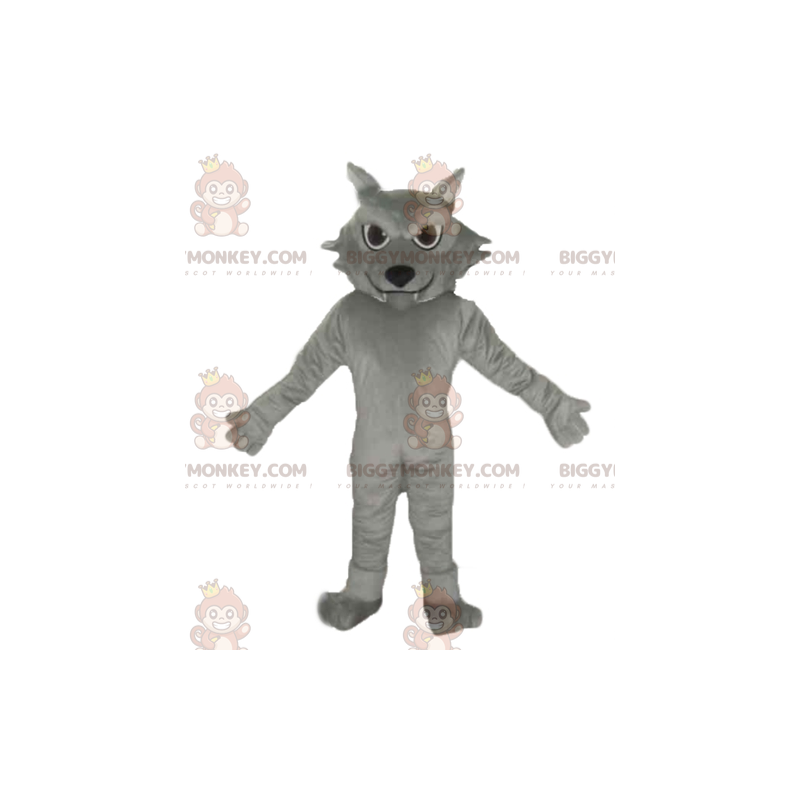 Roztomilý kostým maskota obří šedé kočky BIGGYMONKEY™ –