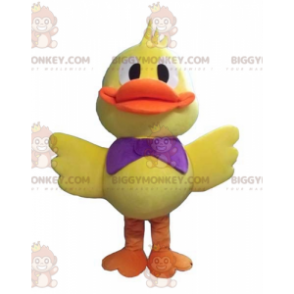 Kostým maskota BigGYMONKEY™ Big Yellow and Orange Duck Chick –