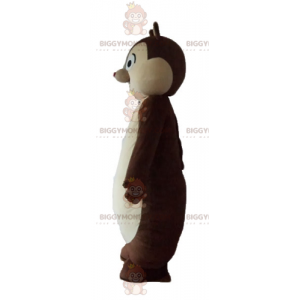 Costume de mascotte BIGGYMONKEY™ d'écureuil marron et blanc de