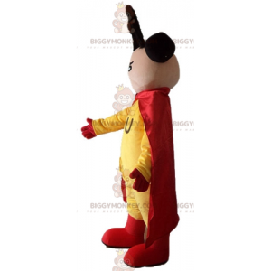 African American Superhero BIGGYMONKEY™ Mascot Costume Dressed