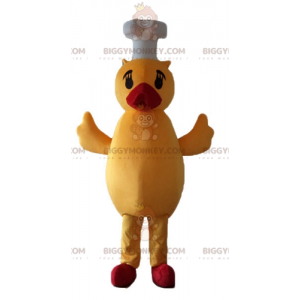 BIGGYMONKEY™ Chickin keltainen ja punainen ankan maskottiasu