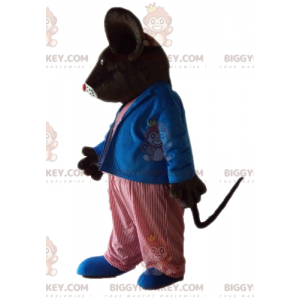 BIGGYMONKEY™ costume mascotte topo topo marrone grasso in abito