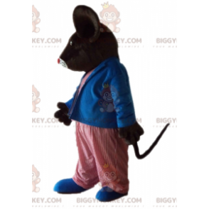 Costume de mascotte BIGGYMONKEY™ de gros rat marron de souris