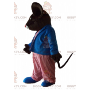 Kostium maskotki grubego brązowego szczura BIGGYMONKEY™ w
